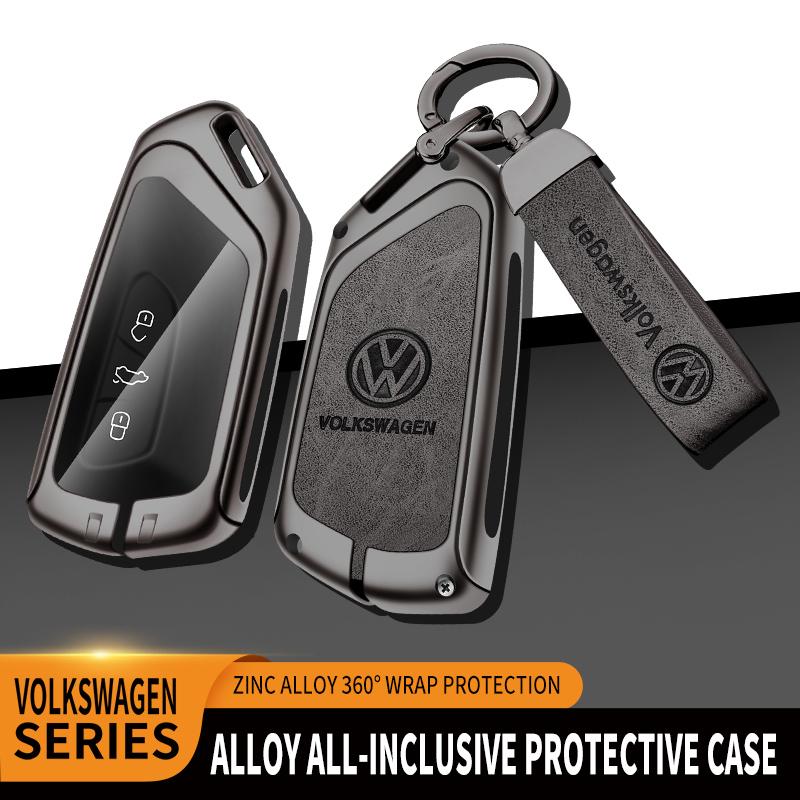 Car TPU Zinc Alloy Key Case Bag Car Key Chain Metal Key Shell for Volkswagen VW GTD Magotan Golf 8 MK8 ID.3 ID.4 ID.6 Accessorie