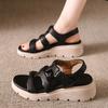 Fashion 2025 Summer Women's Casual Comfortable Cool Shoes Fashion Concise Thick Soled Sandals Hollow Breathable Elegant Chunky sneakers