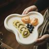 Niche Special-Shaped Plate Solid Color Decorative Ornament Jewelry Storage Plate Household Creative Plate Ceramic Plate Vegetable Plate Dinner Plate