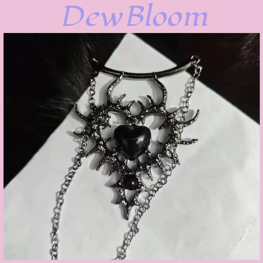 Gothic Punk Heart Shape Necklace With Alloy Pendant For Men Women Gothic Fashion Jewelry