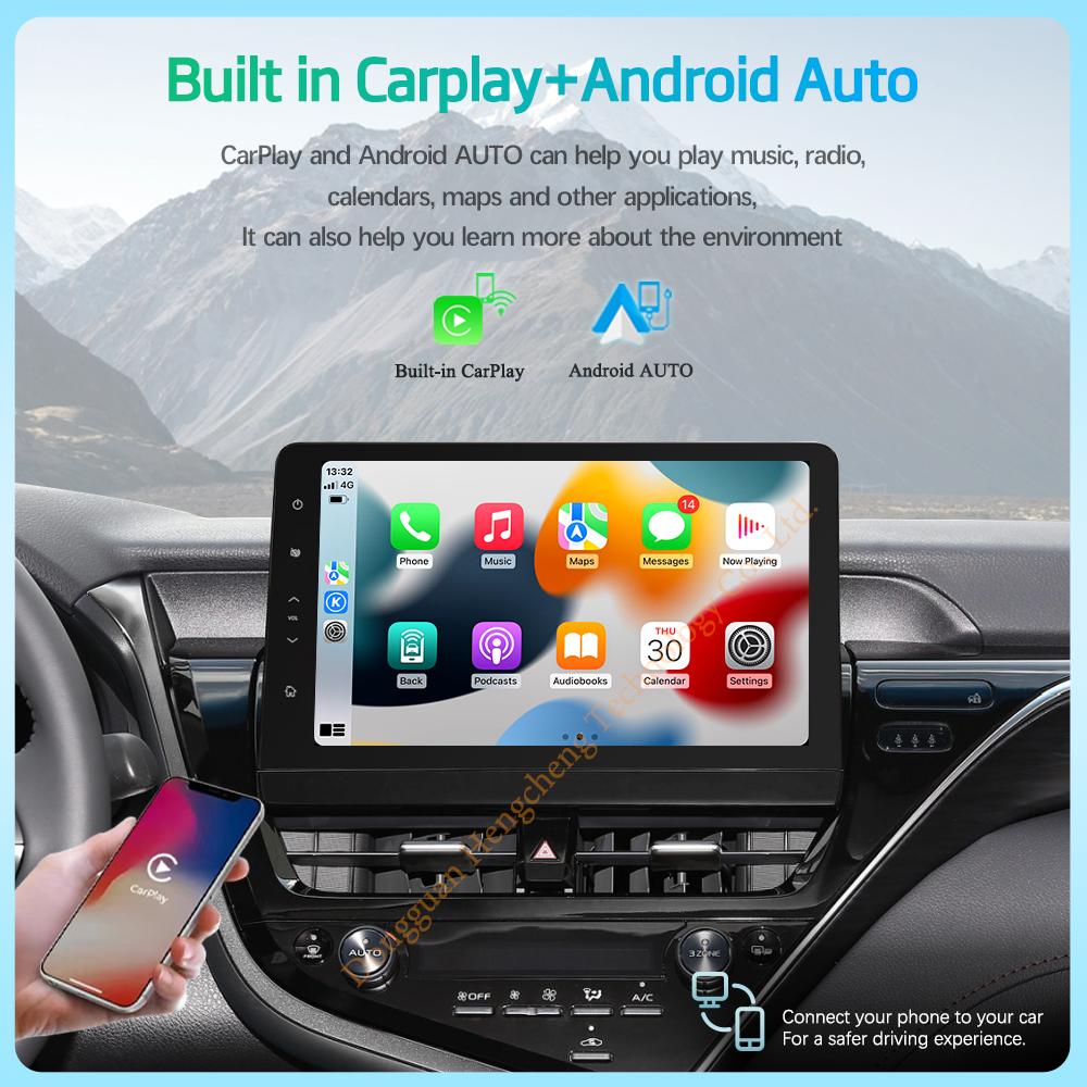 11.6" For Toyota Camry XSE 2025-2025 GPS Navigation Radio Android12 8Core CarPlay 4G Host 360Camera Car Multimedia Video Player