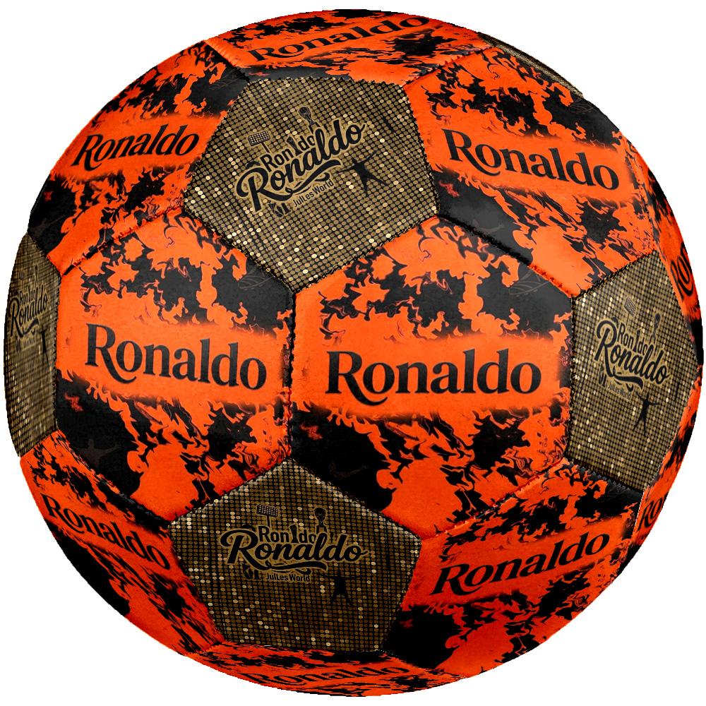 Ronaldo Pallone d'Oro Scintillante Ronaldo Pallone da Calcio Taglia 5 Calcio Cucito a Macchina Universale Indoor/Outdoor Regali per Appassionati di Calcio