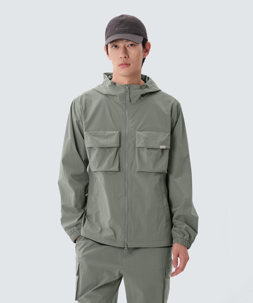 Snowpeak Apparel Root Out Pocket Windbreaker (S25Mmrwb60) Light Khaki