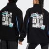 adidas neo U Radio W Jkt Contrasting Colors Pocket Fleece Stay Warm logo Sports Stand Collar Jacket Black Unisex HG9038