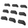 9PCS Club Head Covers Set Soft Fabric Shockproof Anti Slip Protective Headcovers for Iron Clubs Blac