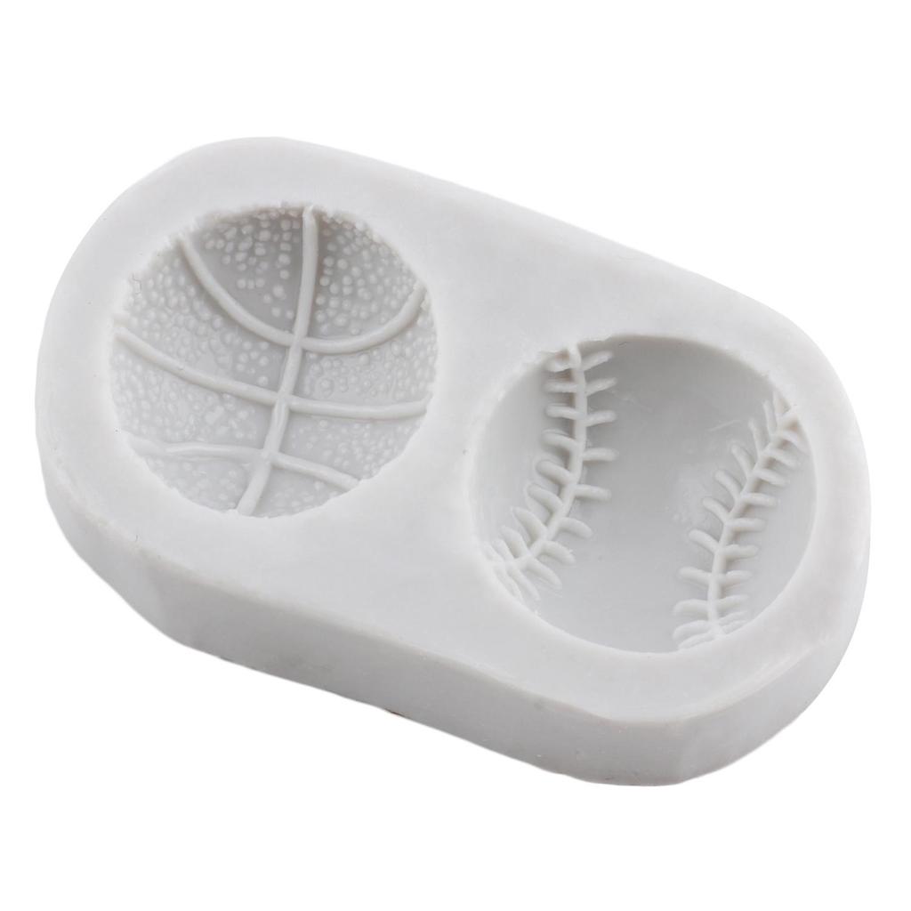 Baseball Silicone Mold Basketball Fondant Molds Cake Decorating Tools Cupcake Topper Candy Sugar Craft Gum Paste Polymer Clay