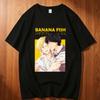 Banana Fish Cotton Tshirt Unisex Korean Clothes Colorful Graphic Trendy Gothic Tshirt Hip Hop Aesthetic Pop Culture Grunge Pastel