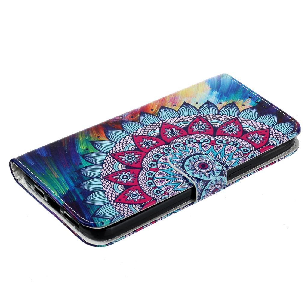 For Motorola Edge 50 5G Case Pattern Leather Wallet Phone Cover with Card Holder