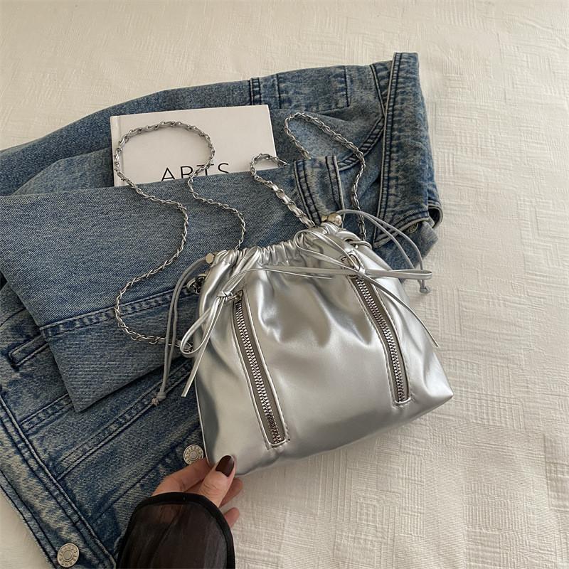 Fashionable Summer Mini Shoulder Bag For Women In Stylish Black White Red And Silver