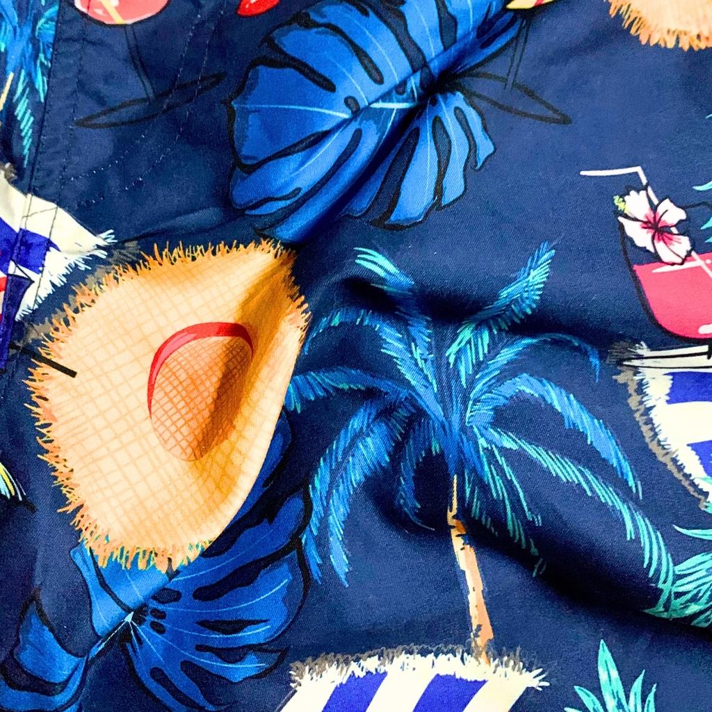 Beach Shorts Youth Hawaiian Shorts Mesh Swim Trunks Slim M