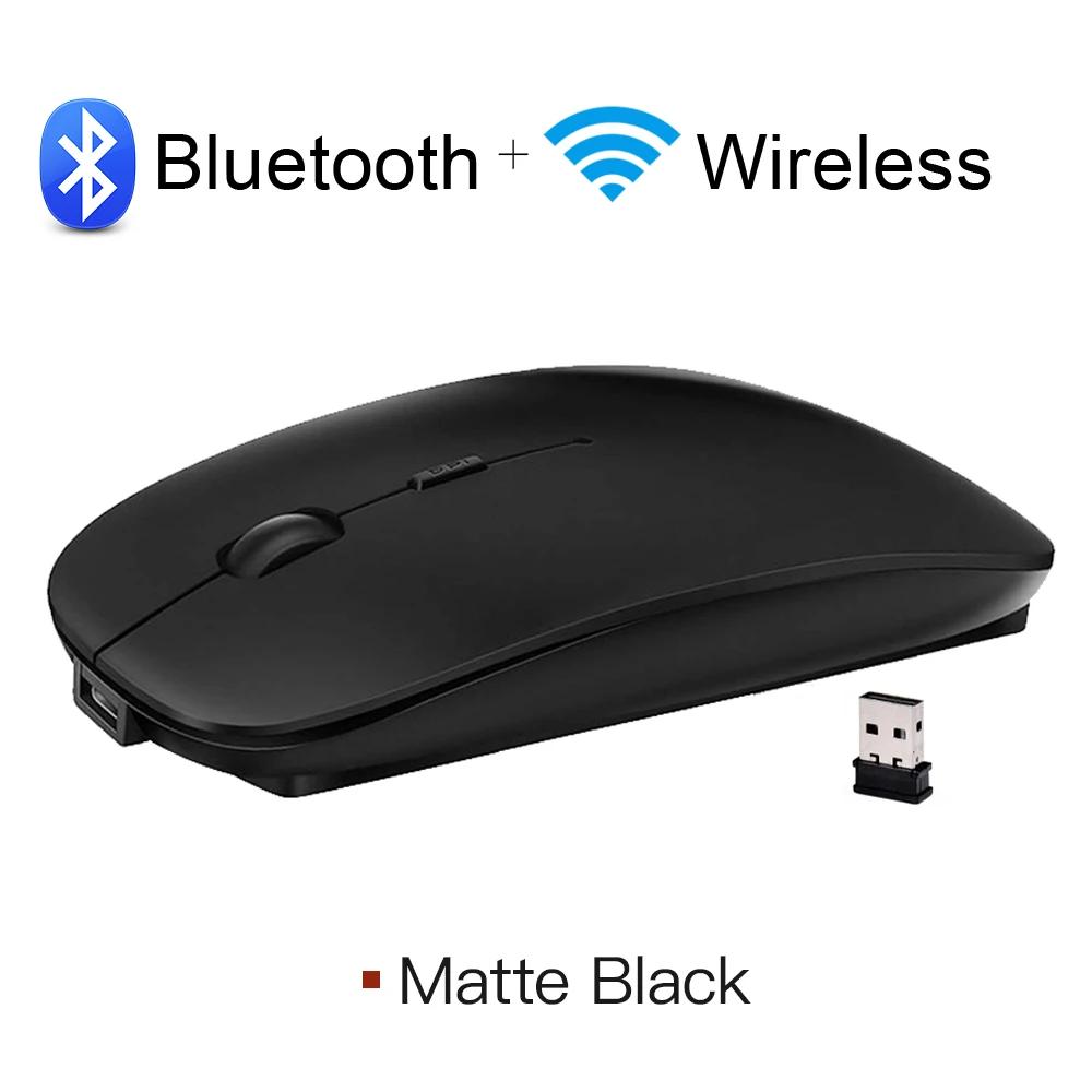 Rechargeable Bluetooth Mouse Wireless Mouse Bluetooth Computer Silent Mause Ergonomic Mini Mouse 2.4Ghz Optical Mice For PC