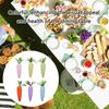 12Pcs Realistic Artificial Carrots Simulation Vegetables Basket Fillers for Kitchen Decoration Party Table Centerpieces