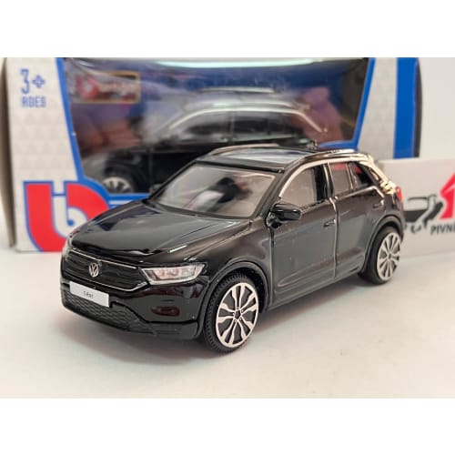 Bburago Volkswagen 1/43 Scale Diecast Model Car T-Roc SUV 2021 (Black)