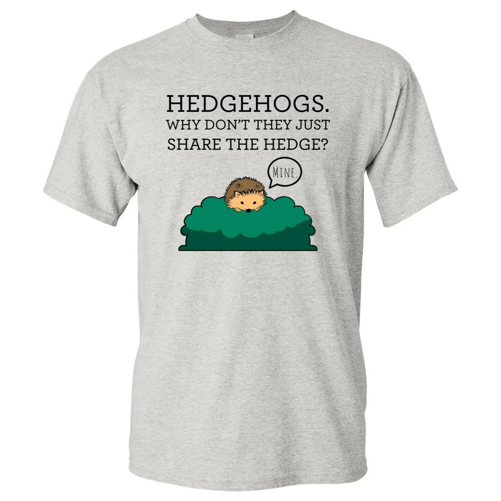 Hedgehogs - Funny Animal Share The Hedge Pun Humor T Shirt 3XL