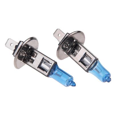 2 pz 6000 K 12 V H1 12 V 55 W Super White LED Lampadine Alogene per Auto Fendinebbia Nuovo