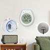 Digital Bathroom Wall Clock Waterproof With LCD Display Time Temperature Date 12/24 Hour Mode Countdown Timer Suction Cup