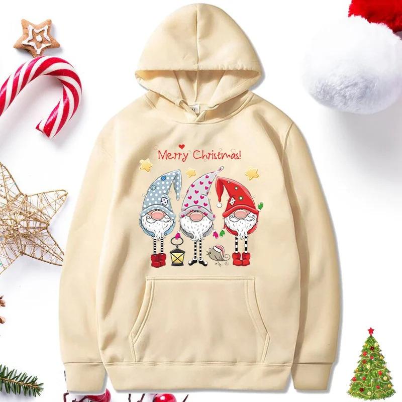 Maglione con cappuccio per coppia di cartoni animati e anime Taglia europea Maglione di Natale