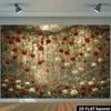 1Pcs Red White Rose Hanging Flowers Scene Decoration Background Wedding Backdrop Decorations For Photo Studio Booth Party