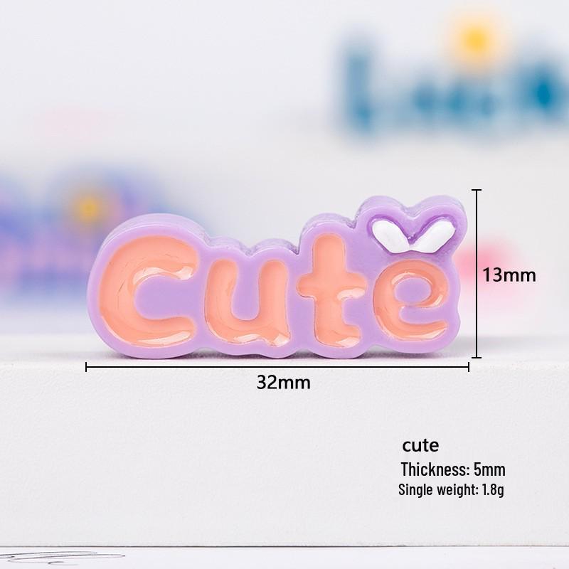 Colorful Epoxy Resin Letter Sign for DIY Projects: Phone Case Decals, Fridge Magnets, Shoe Buckles