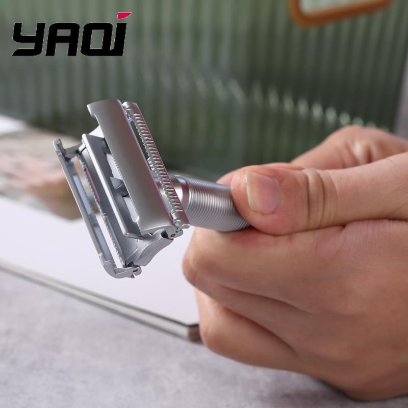 Yaqi  Monarch  Matt  Chromfarben Sicherheitsrasierer