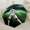 Ronaldo's Legacy: Goat Automatic Umbrella with 8-Rib Compact Design for Outdoor Daily Use Fashion Lovers Gift for Festivals