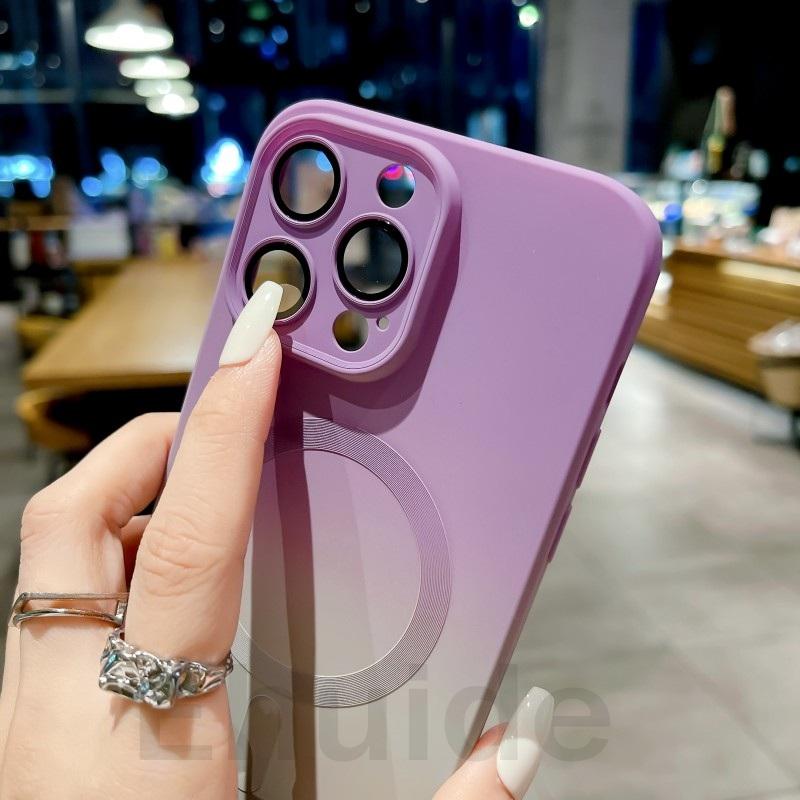 Etui z paskiem na szyję Crossbody Dla Samsung Galaxy S24 Ultra S23 FE S21 S20 S25 Plus Note 20 Magsafe Magnetyczne Pokrowiec z Paskiem na Obiektyw Gradientowy