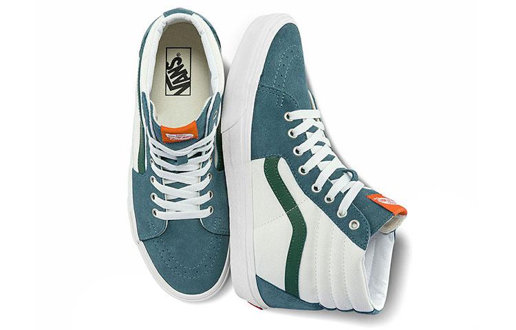 Vans SK8 HI Cozy Skateboarding Shoes Unisex White Green VN0A5JMJBLG