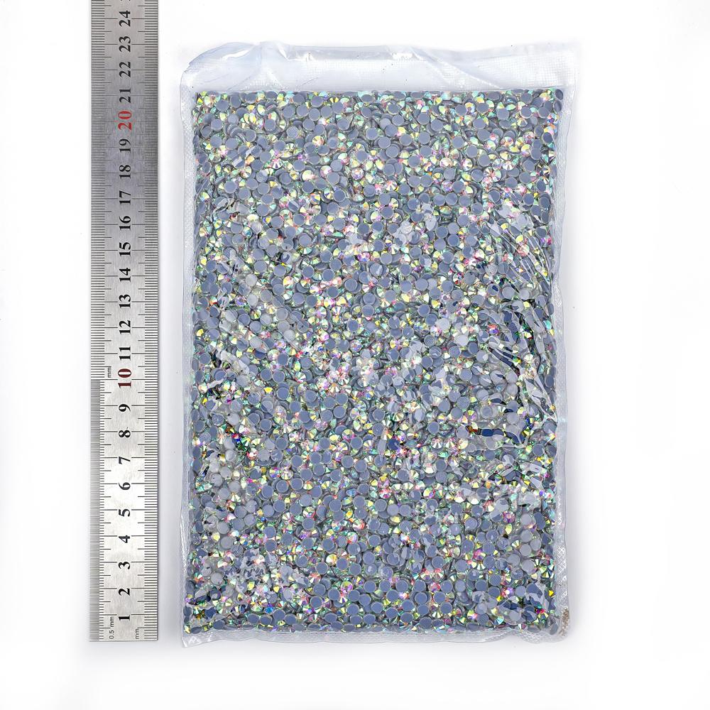 14400pcs Hotfix Rhytones Bulk Glass Crystal AB Gemstones Applique for Dresses Rhinestone T-shirt Garment Accessories