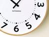 KATOMOKU plywood clock 17 wall clock sweep movement km-106NARC 362mm (radio clock)