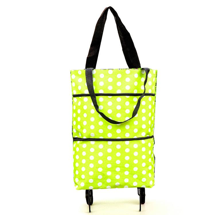 Foldable Wheeled Shopping Bag – Fashionable, Lightweight, & Customizable LOGO Option