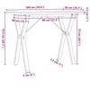 VidaXL Table à Manger Cadre en Y, Table à Dîner, Table de Repas Cuisine Restaurant Intérieur, 100x50x75,5 cm Bois de Pin 3282785