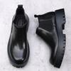 Martin boots men's winter British style platform Chelsea men's boots velvet high-top leather boots trendy versatile short boots