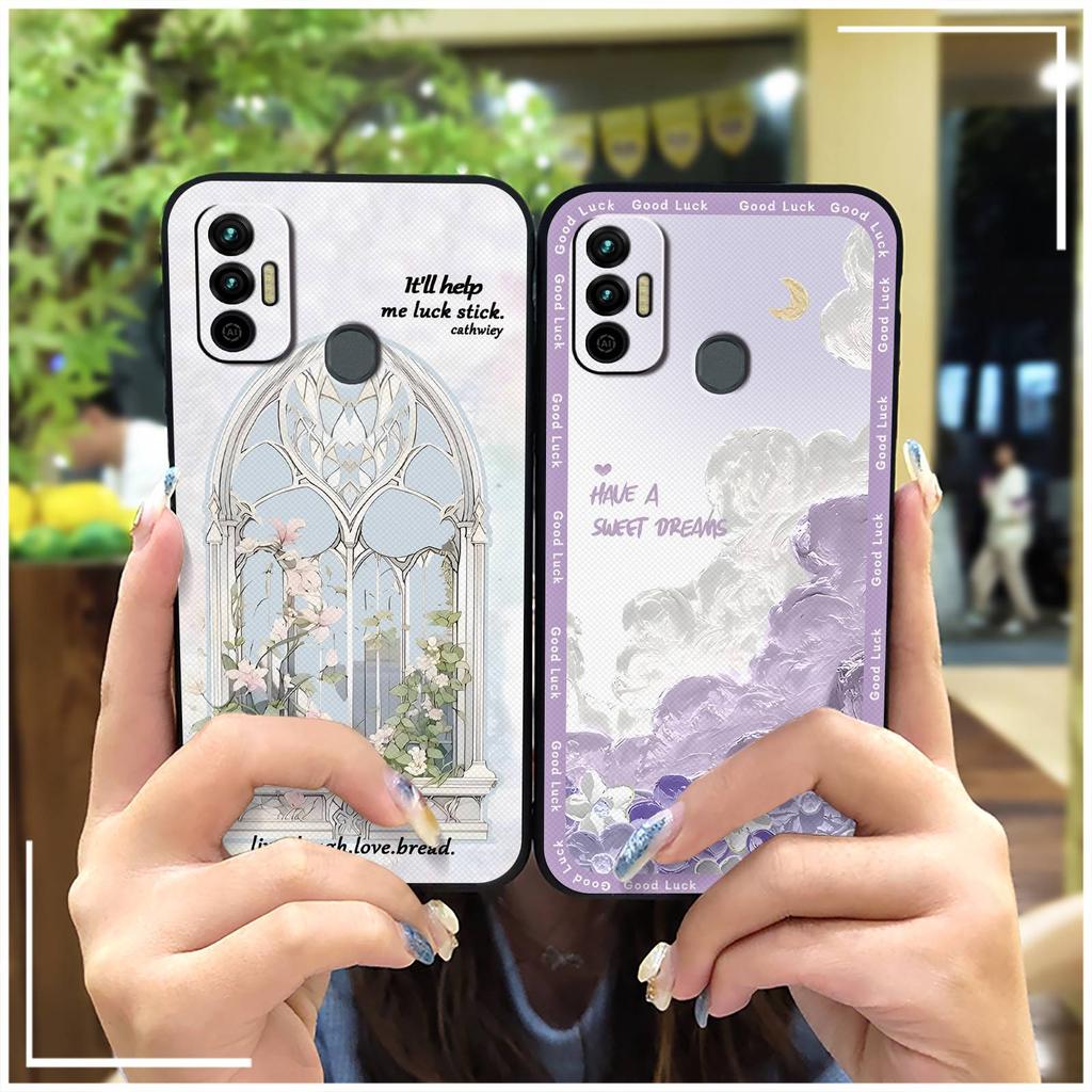 Anti-dust Shockproof Phone Case For Tecno Spark 7/Spark7T Silicone Protective Durable Cartoon Soft case Phone Pouch TPU