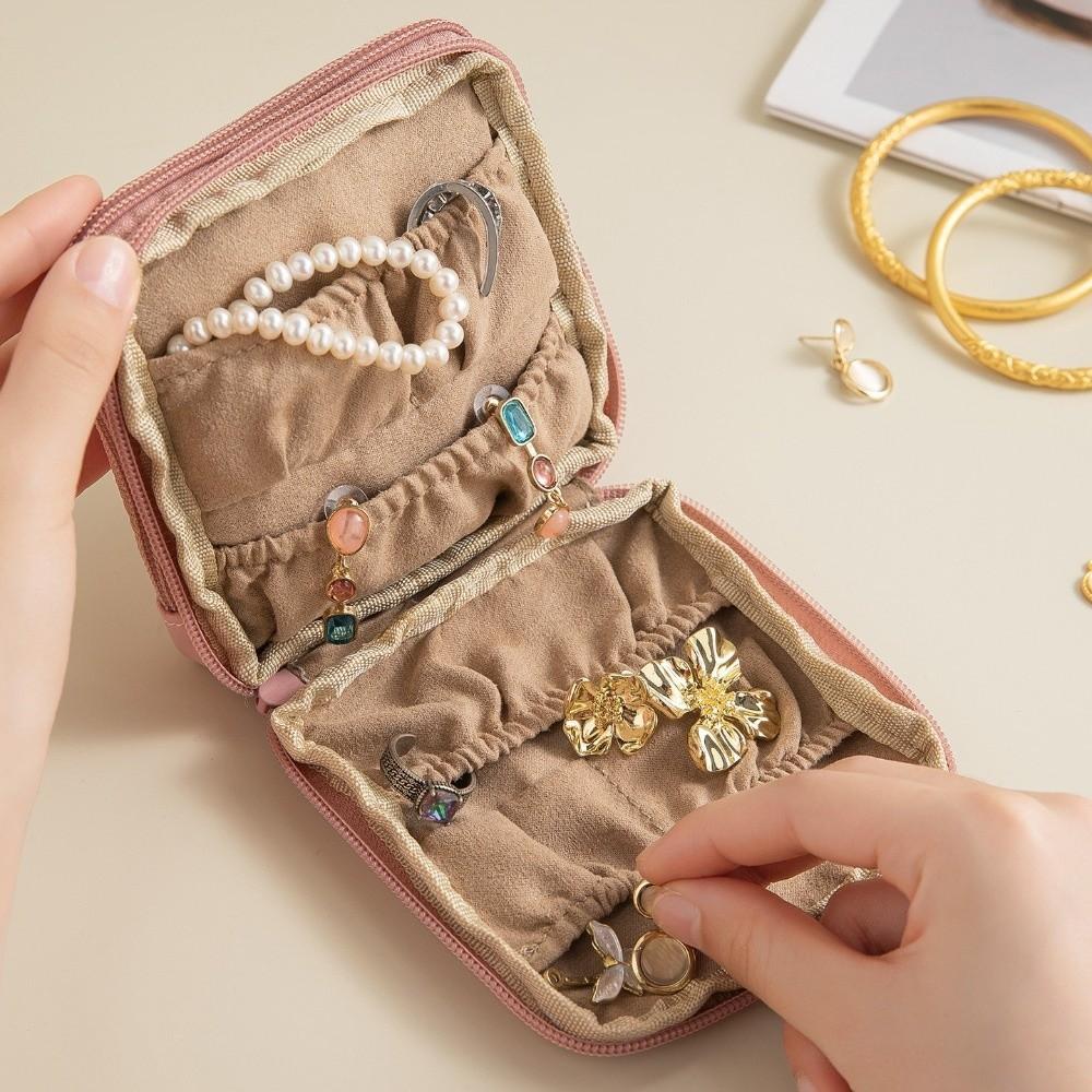 Waterproof Jewelry Storage Bag Multi-layer Jewelry Organizer Zipper Jewelry Bag  Photo Props