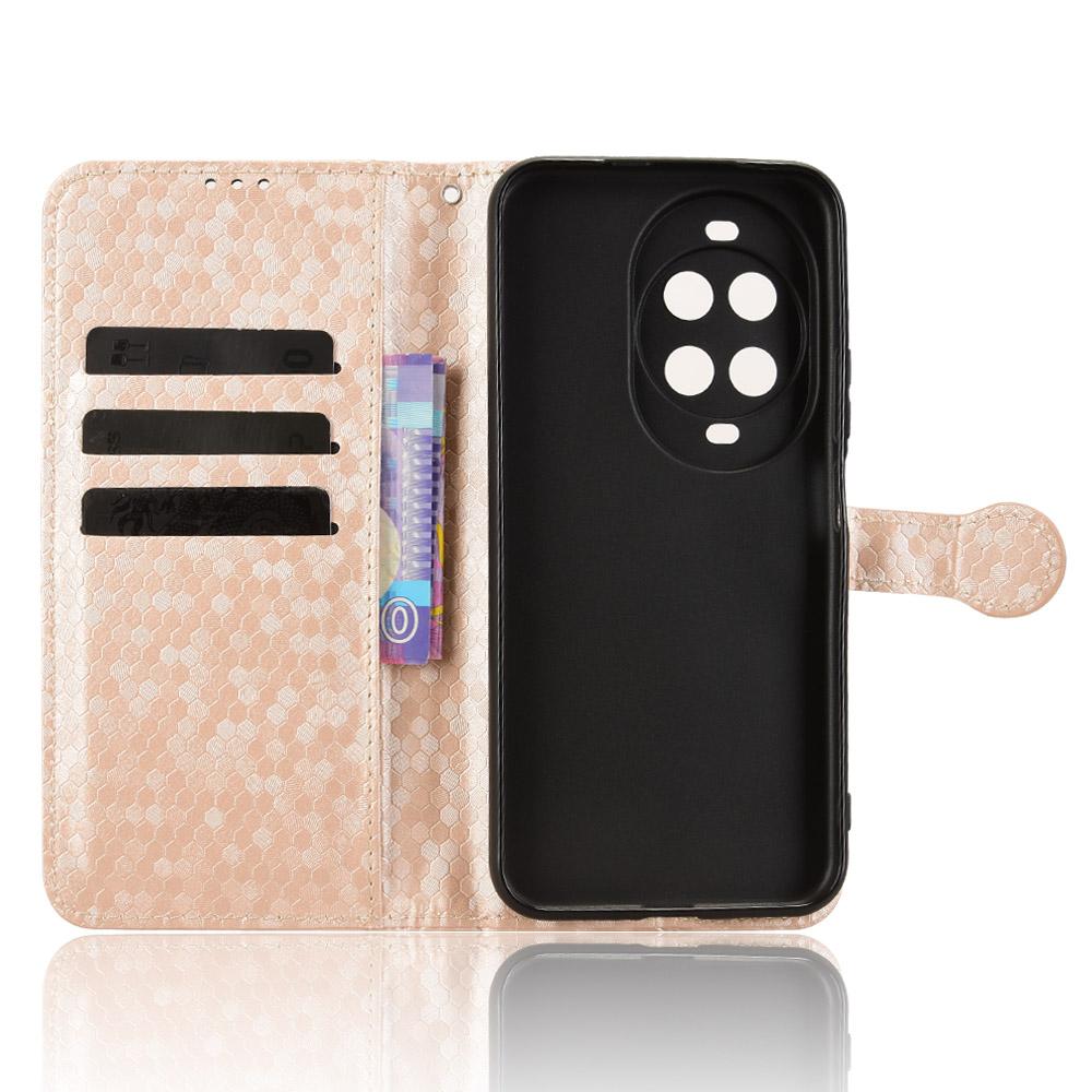 For Huawei nova 14 Pro 5G Wallet Case Dot Pattern Imprint PU Leather Phone Cover with Wrist Strap