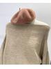 Women's French One-Shoulder Knit Top - Autumn/Winter 2024 Slim Off-Shoulder Sweater