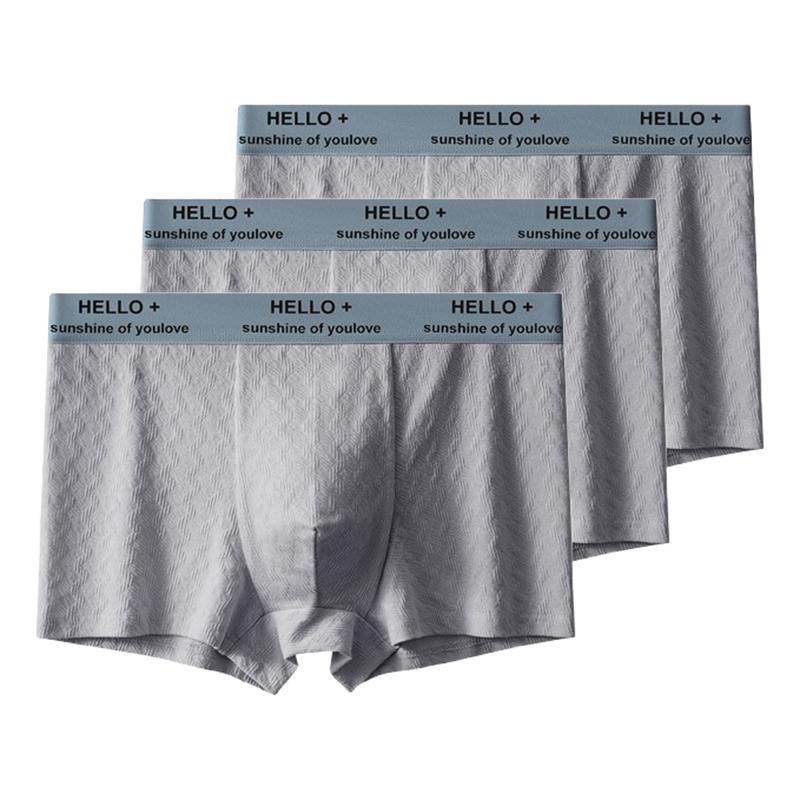 

3Pcs Men s Cotton Underwear Mid Rise Soft Breathable Boxer Shorts Briefs High Elastic Comfortable Boyshort L XL XXL 3XL 4XL Panties 4XL