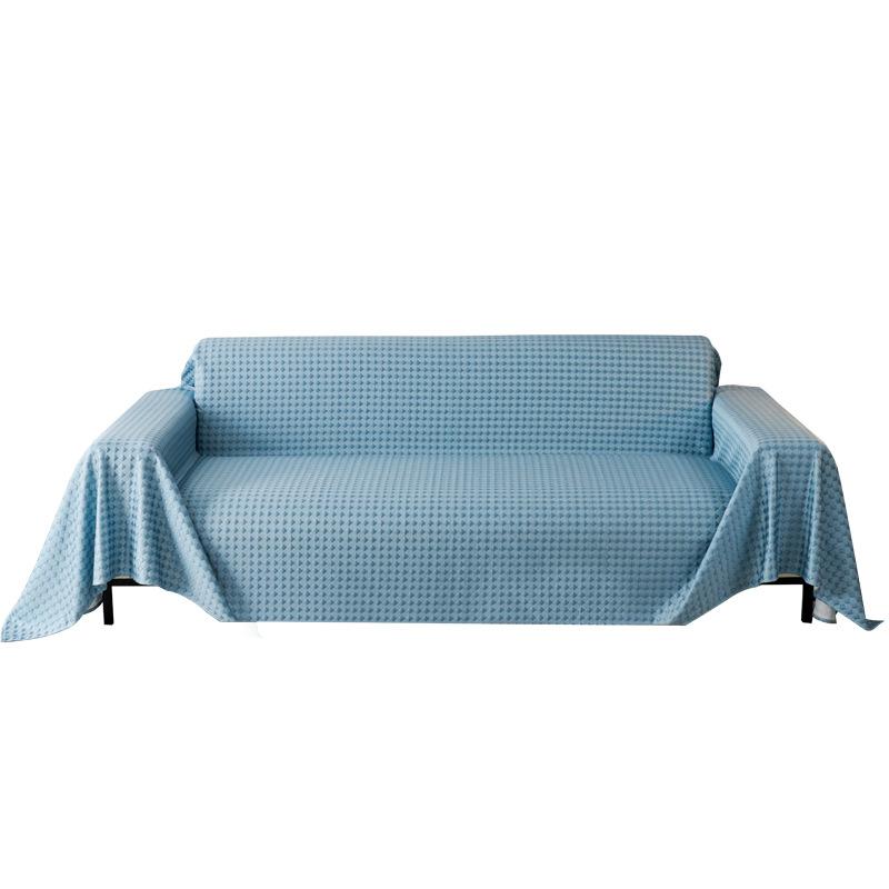 Summer Rhombus Cool Feeling Ice Silk Non-Slip Simple Machine Washable Anti-Scratching One-Piece Sofa Towel Universal Cover Towel