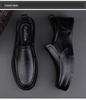 Men's Casual Leather Slip-On Shoes - Round Toe, Breathable & Versatile for Formal or Business Wear