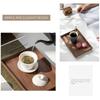 1 Pcs Solid Kitchen Supplies Natural Black Walnut Fruit Plate Storage Tray Tableware Wooden Tray