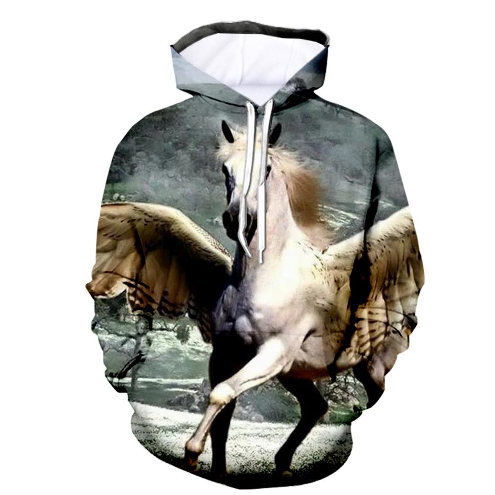 New Fashion Animal Squirrel 3D Printing Hoodie Hanorac casual unisex cu mânecă lungă