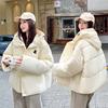 Loose hooded bread clothes women's spring new design sense thickened warm cotton clothes short jacket