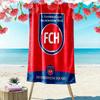 FC Heidenheim Print Beach Towel, Large Soft Quick Dry Towel for Beach Camping Swimming
