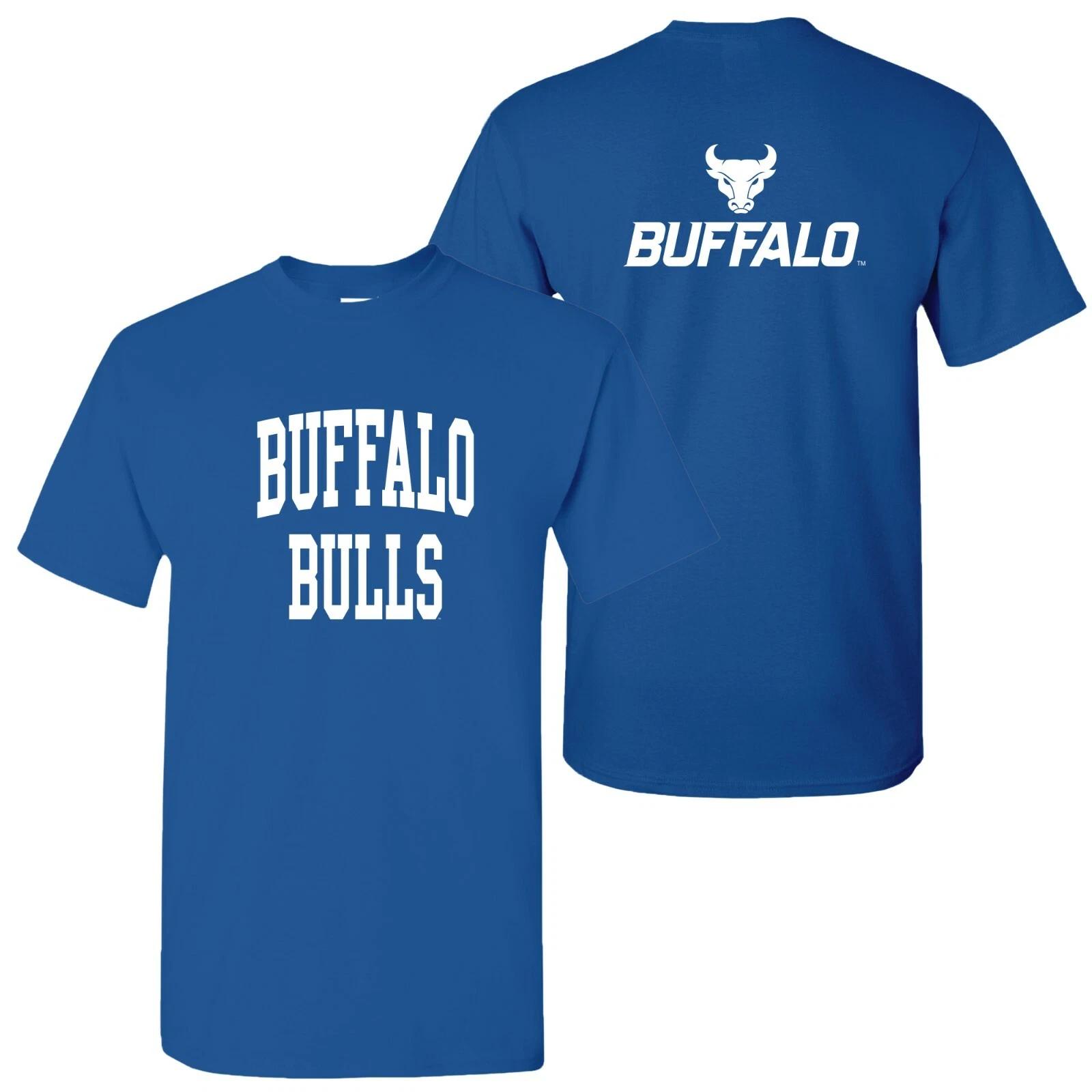 University at Buffalo Bulls Front and Back Print T-Shirt - Royal XL