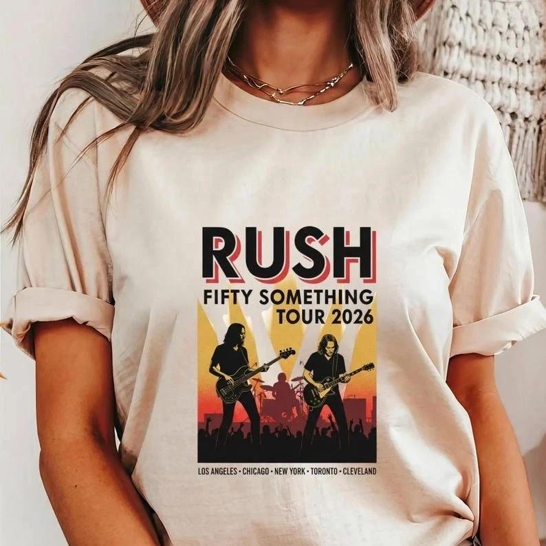 Футболка Rush Tour 2026 - Футболка-реюньон Fifty Something Унисекс XXXXL