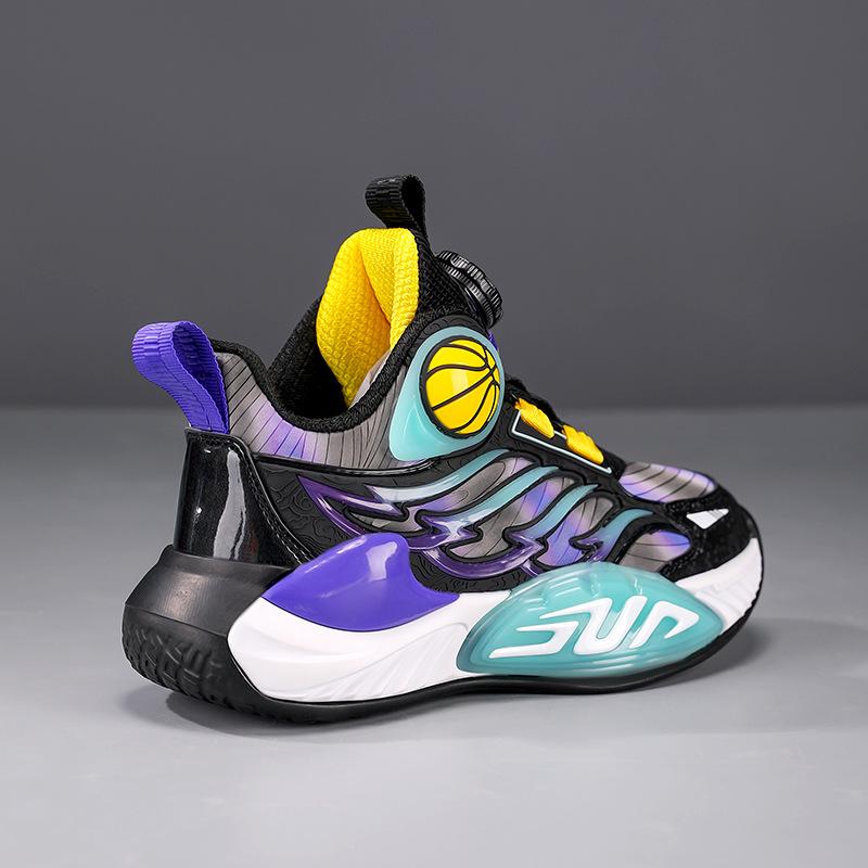Girls' Shock-Absorbing Sports Shoes - Autumn/Winter Style - Basketball & Running Shoes for Medium to Large Children