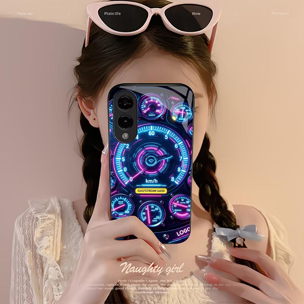 Stylish Cyberpunk Aviation Phone Case S26 Ultra Case S25 Ultra Case Glass for Samsung Galaxy S26 S25 S24 S23 S22 FE,Ultra,Plus