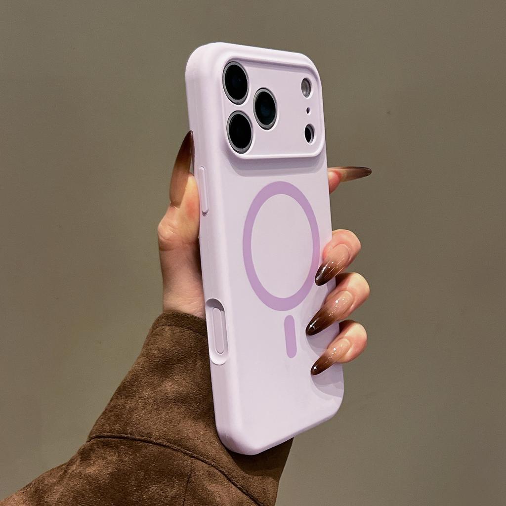 New Magnetic Liquid Silicone Case for Apple IPhone 17 Pro Max, Full-coverage Skin-feel Protective Case for IPhone 16