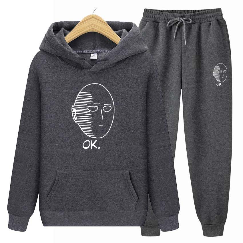 Autumn Winter Couple Suit Jogging Fashion  Men Womens Hoodies Tracksuits Jogger Pants thick Warm Clothes Men