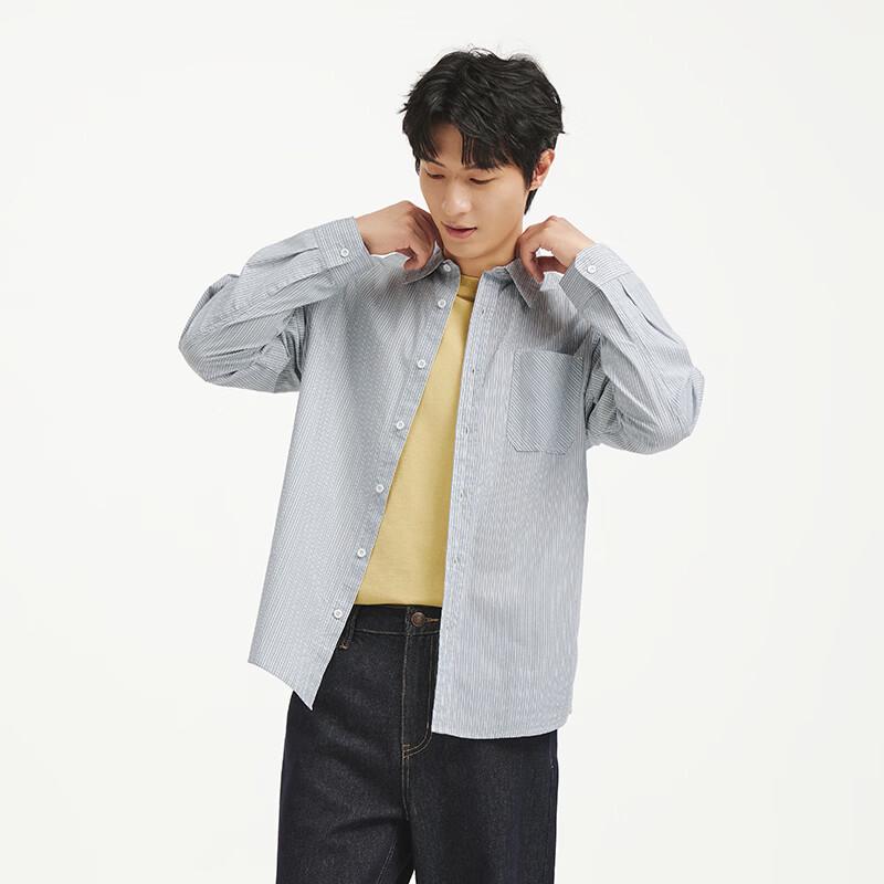 Hotwind Men's Striped Long Sleeve Shirt